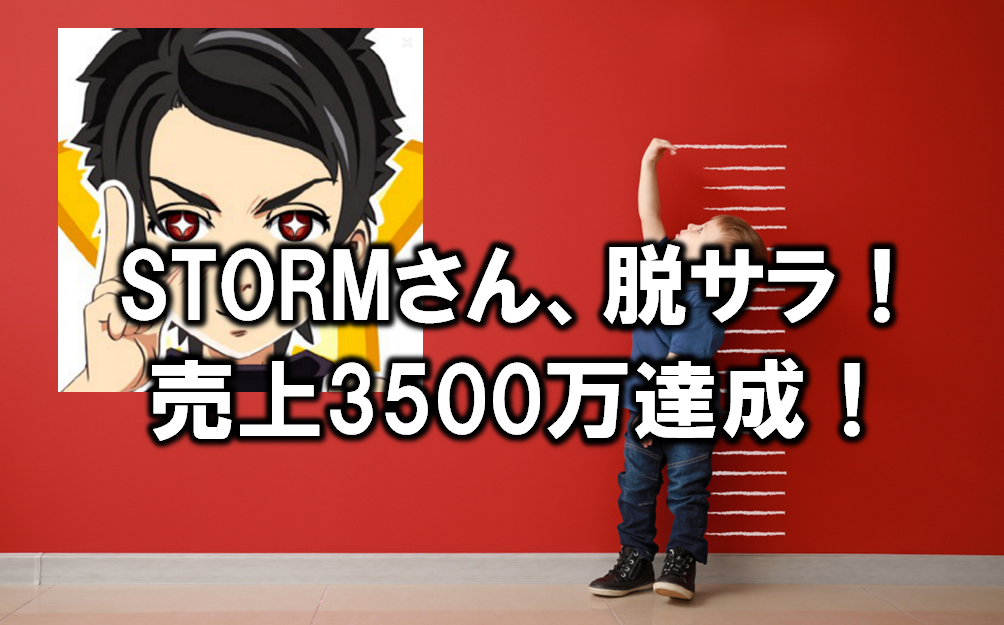 【せどり情報発信】STORMさん、脱サラ！売上3500万達成！